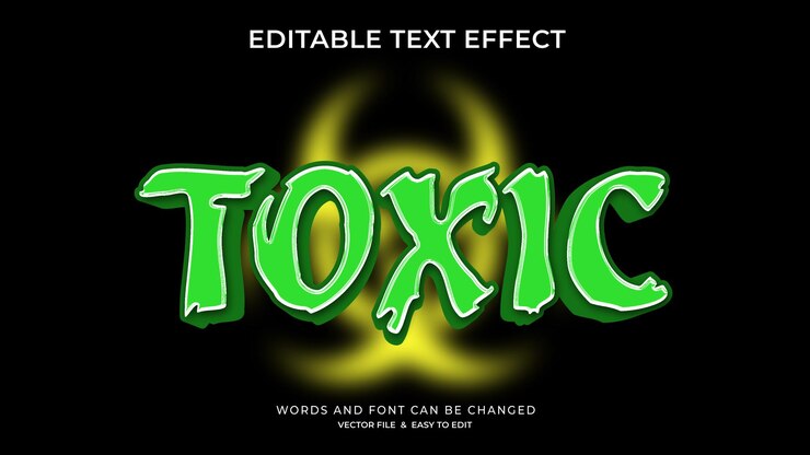 Vector efectos de texto editables vectoriales