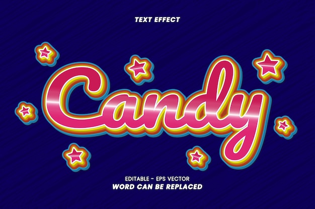 Efectos de texto editables - Word Candy