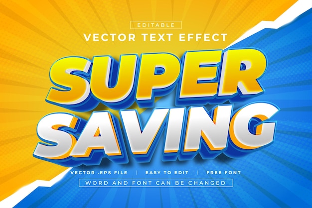 Efectos de texto super guardables en 3D que se pueden editar