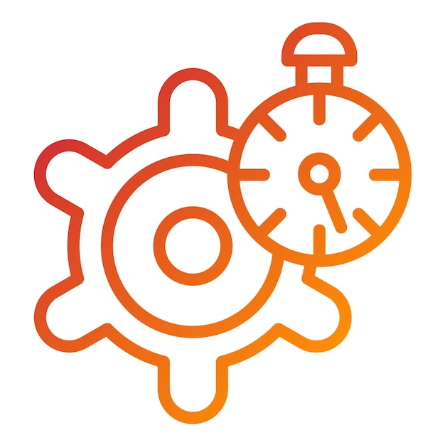 Eficiencia del diseño vectorial Icon Icon Style
