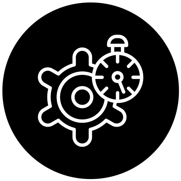 Eficiencia del diseño vectorial Icon Icon Style
