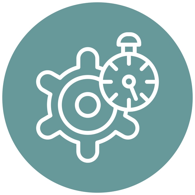 Eficiencia del diseño vectorial Icon Icon Style