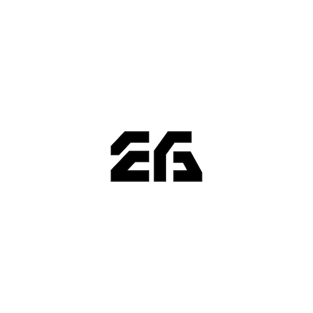 EG monograma logotipo diseño carta texto nombre símbolo monocromo logotipo alfabeto carácter simple logotipo