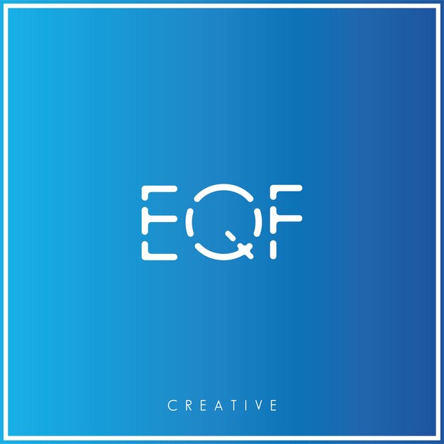EGF Premium Vector último diseño de logo Creativo Ilustración vectorial de logotipo Mínimo monograma de logotipo