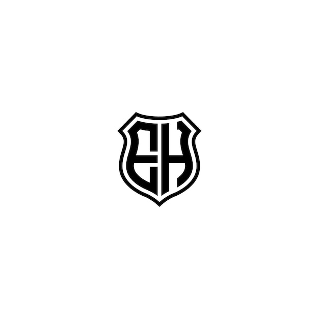 EH monograma logotipo diseño carta texto nombre símbolo monocromo logotipo alfabeto carácter simple logotipo