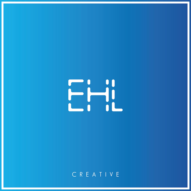 EHL Premium Vector último diseño de logotipo diseño creativo de logotipo ilustración vectorial monograma de logotipo mínimo
