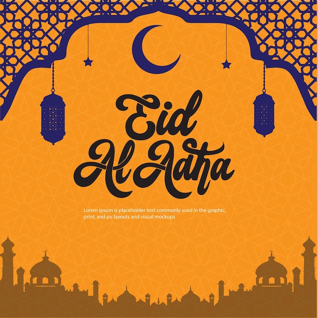 Eid Al Adha Eid Mubarak 2024 Vectores y ilustraciones