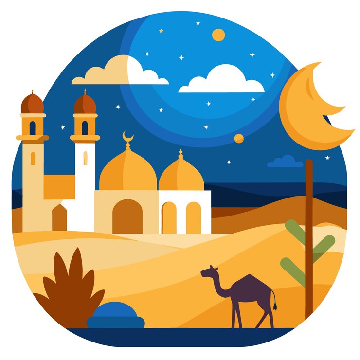 Vector eid al adha hermoso diseño de ilustración eid mubarak