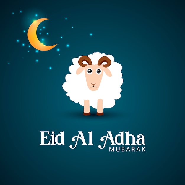 Eid al adha ilustración de cabra