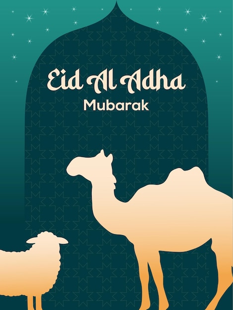 Eid Al Adha Mubarak antecedentes islámicos cabra de camello