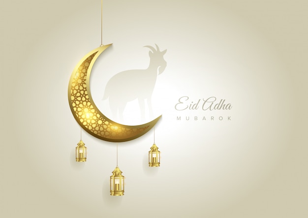 Eid al adha mubarak, la celebración del fondo del festival de la comunidad musulmana