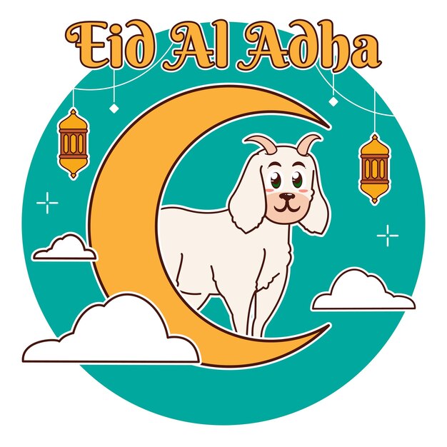 Vector eid al adha mubarak