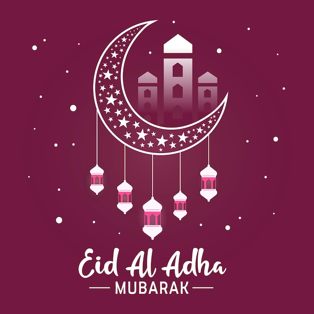 Vector eid al adha mubarak