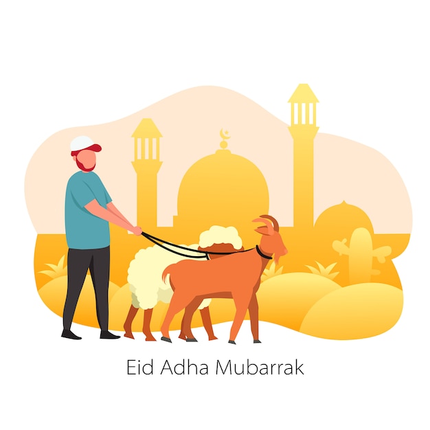 Eid Al-Adha Mubarrak Sacrificio de Animales