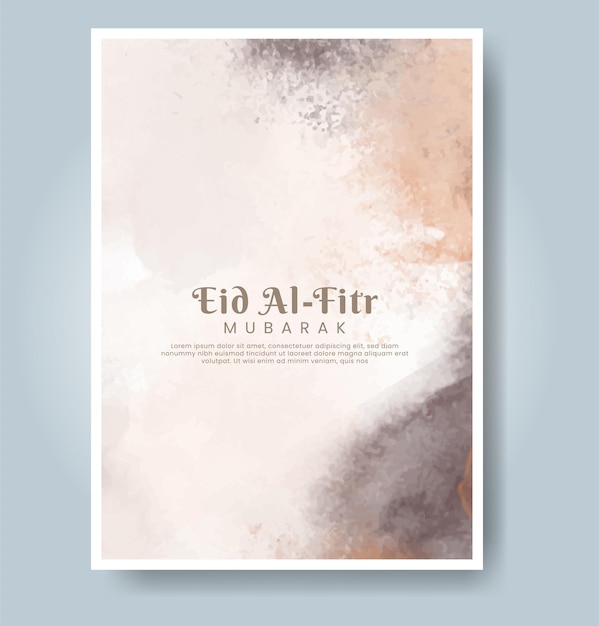 Eid alfitr con fondo de acuarela Ilustración abstracta