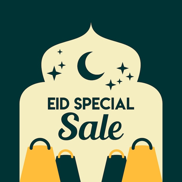 Vector eid ilustración de venta especial