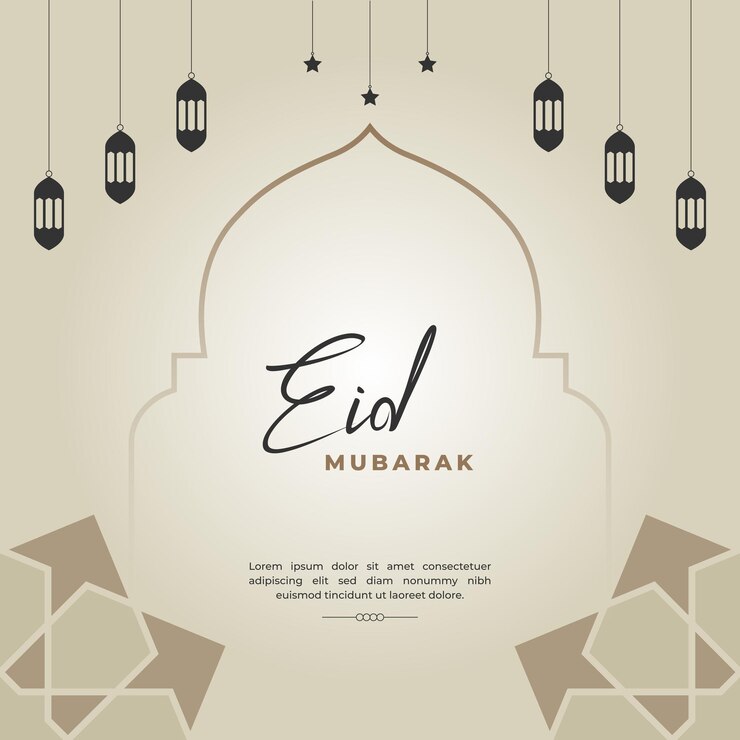 Eid mubarak festival islámico plantilla de diseño de publicaciones en las redes sociales