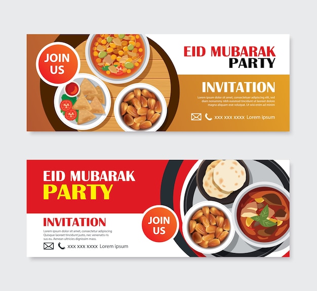 Eid mubarak fiesta invitaciones tarjeta de felicitación