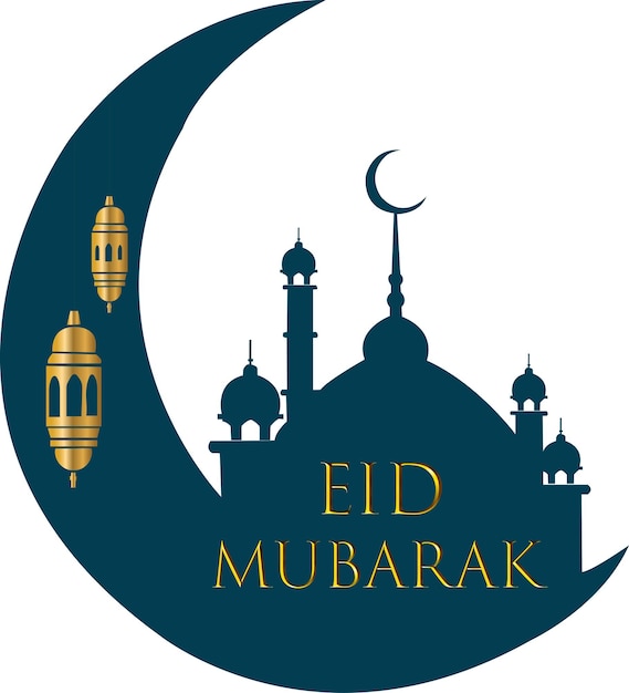 Vector eid mubarak ilustración de arte vectorial