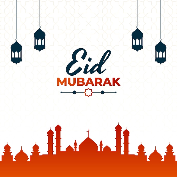 Eid mubarak plantilla de diseño de publicaciones en las redes sociales