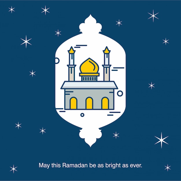 Eid Mubarak vector de diseño tipográfico y creativo
