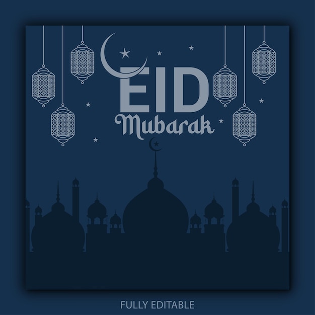 EIDMUBARAK TEMPLATE de publicaciones en las redes sociales