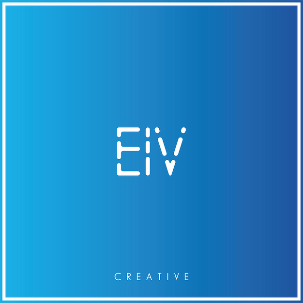 EIV Premium Vector último Diseño del logotipo Diseño creativo del logotipo Ilustración vectorial Logotipo mínimo Monograma