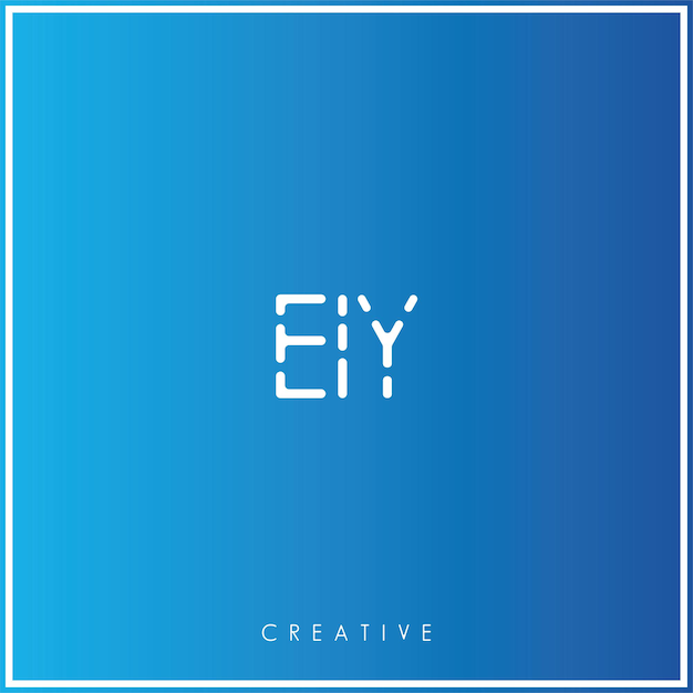 EIY Premium Vector último diseño de logotipo Diseño creativo de logotipo Ilustración vectorial Logotipo mínimo Monograma