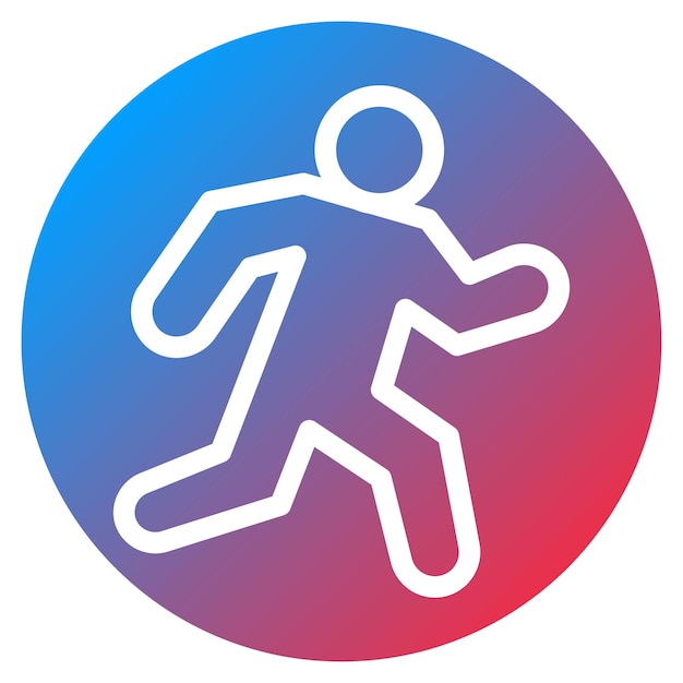 Ejecución en círculos imagen vectorial de icono Se puede usar para agotamiento