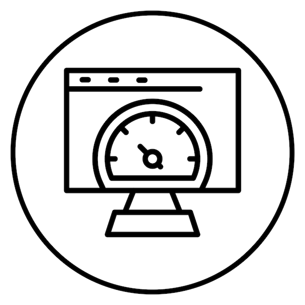 Ejecución de la imagen vectorial del icono de prueba Se puede utilizar para pruebas de software