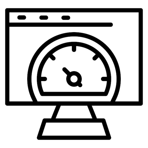Ejecución de la imagen vectorial del icono de prueba Se puede utilizar para pruebas de software