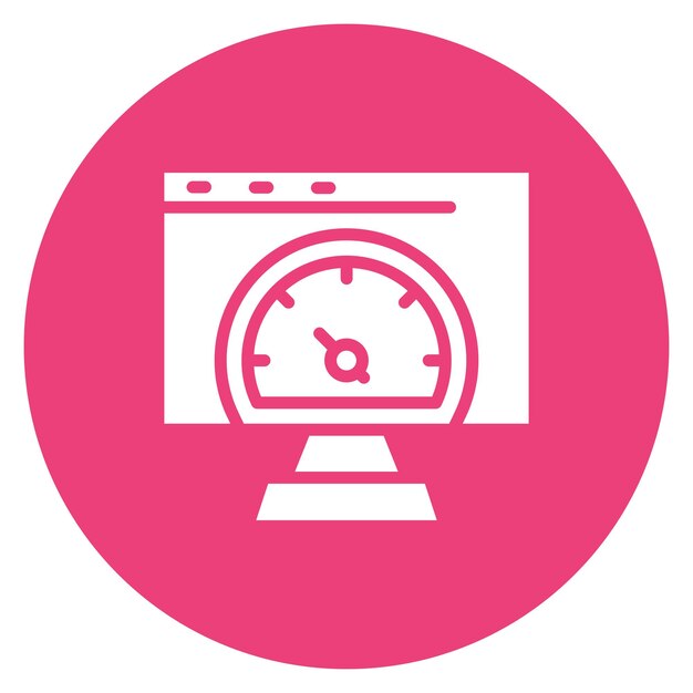 Ejecución de la imagen vectorial del icono de prueba Se puede utilizar para pruebas de software