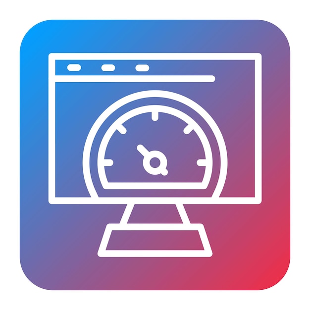 Ejecución de la imagen vectorial del icono de prueba Se puede utilizar para pruebas de software