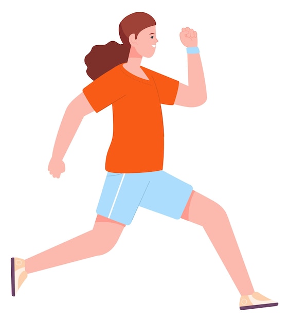 Ejecutando mujer Atleta femenina Entrenamiento joven