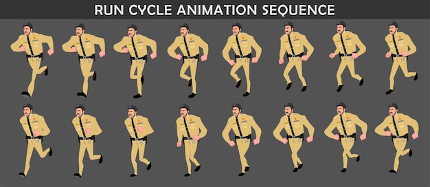 Ejecutar la secuencia de animación del ciclo