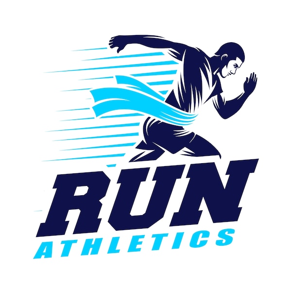 Ejecute el logotipo de atletismo