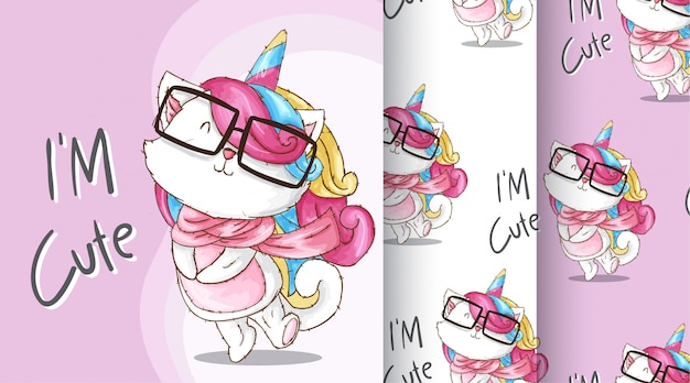 Ejemplo lindo del modelo de Caticorn