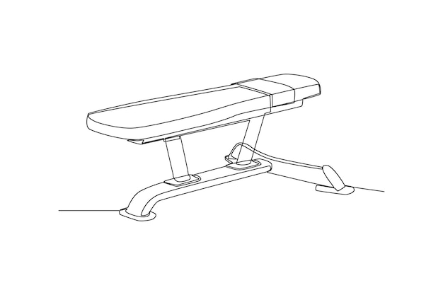Ejercicio de entrenamiento con peso plano Concepto minimalista deportivo