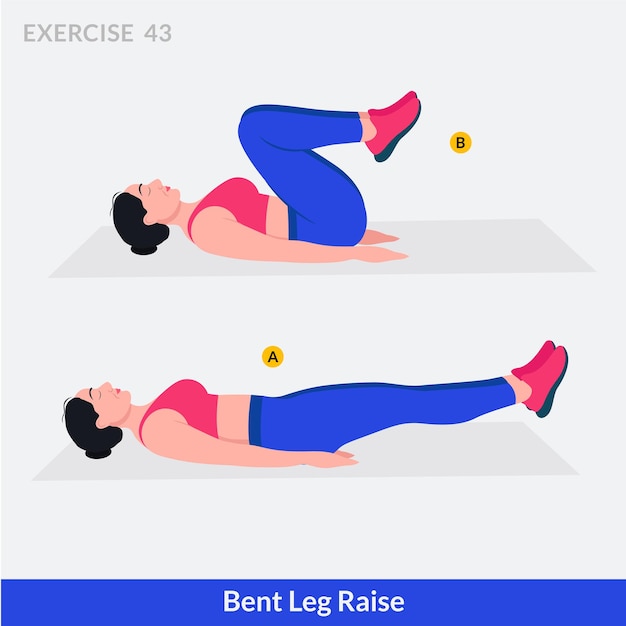 Ejercicio de levantamiento de piernas inclinadas Ejercicio de fitness aeróbico y ejercicios para mujeres