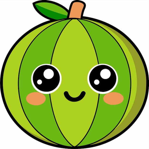 Ejercicio con un poderoso personaje de dibujos animados que es la mascota de las frutas