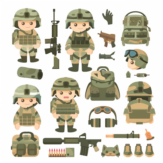 ejército soldado ilustración vector militar patriotismo independencia guerra símbolo de fondo un