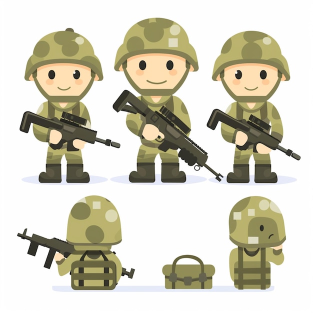 ejército soldado ilustración vector militar patriotismo independencia guerra símbolo de fondo un