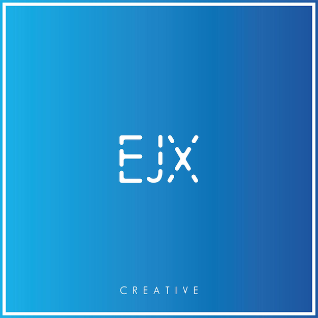EJX Premium Vector último diseño de logotipo Diseño creativo de logotipo Ilustración vectorial Logotipo mínimo Monograma