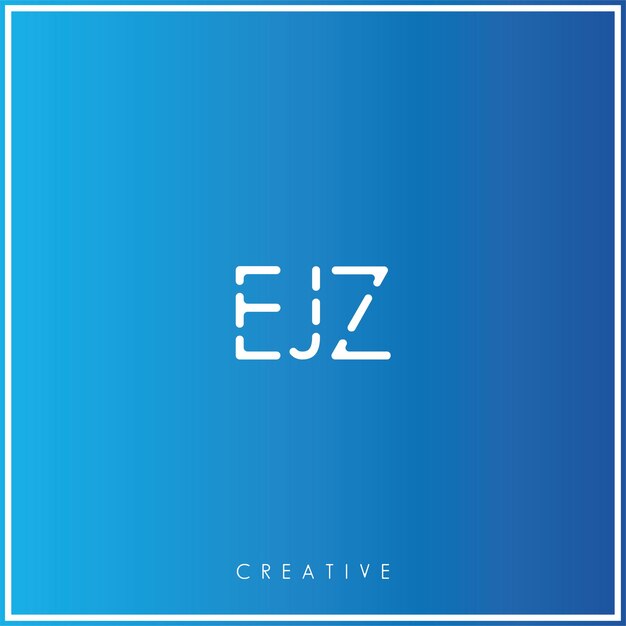 EJZ Premium Vector último diseño de logotipo Diseño creativo de logotipo Ilustración vectorial Logotipo mínimo Monograma