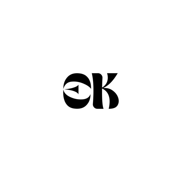 EK monograma logotipo diseño carta texto nombre símbolo monocromo logotipo alfabeto carácter simple logotipo