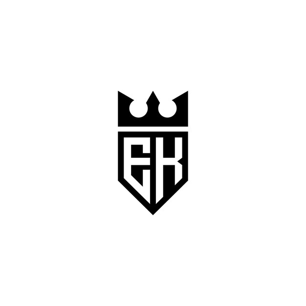 EK monograma logotipo diseño carta texto nombre símbolo monocromo logotipo alfabeto carácter simple logotipo