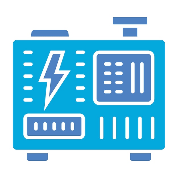 Vector electric generator icon