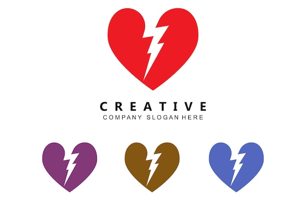 Electricidad actual vector diseño logo cool lightning