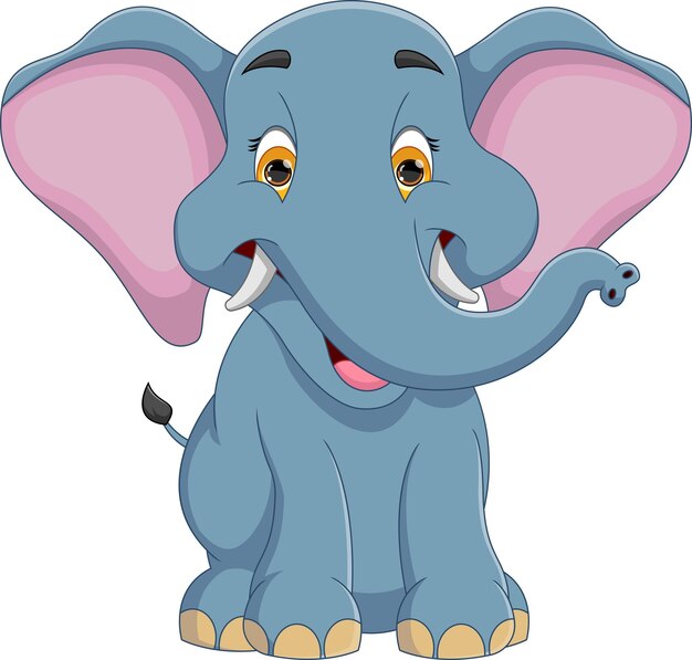 elefante bebé de dibujos animados