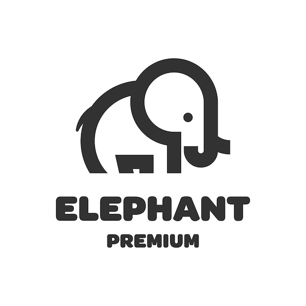 Elefante lindo logo